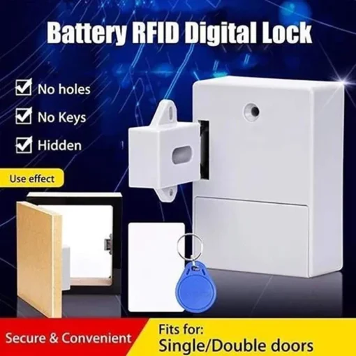 Invisible RFID Smart Sensor Lock for Wardrobes and Drawers - Image 6