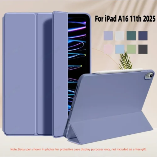 For Apple iPad A16 2025 Tablet Case 11inch A3355 A3356 TPU Magnetic Flip Smart Cover For iPad 10th Generation 10.9'' A2757 A2777
