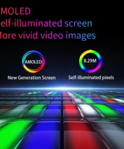 Alternative view of VCHANCE 13.3" OLED Portable Monitor - 1920x1080p with Metal Frame and Stand for Laptop and Mac