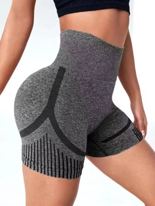 High Waisted Yoga Shorts for Women - Comfortable Fitness and Running Gym Shorts - Image 2