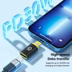 Alternative view of Olaf USB C to Lightning Adapter for Fast Charging, iPhone and MacBook Compatible