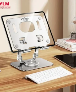Alternative view of 360° Rotation Adjustable Tablet Stand for iPad – Foldable Aluminum Holder