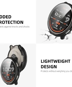 Alternative view of Case for Amazfit Active 2 Screen Protector Case Soft TPU All-Around Protective Bumper Cover Shell for Active2 Accessories