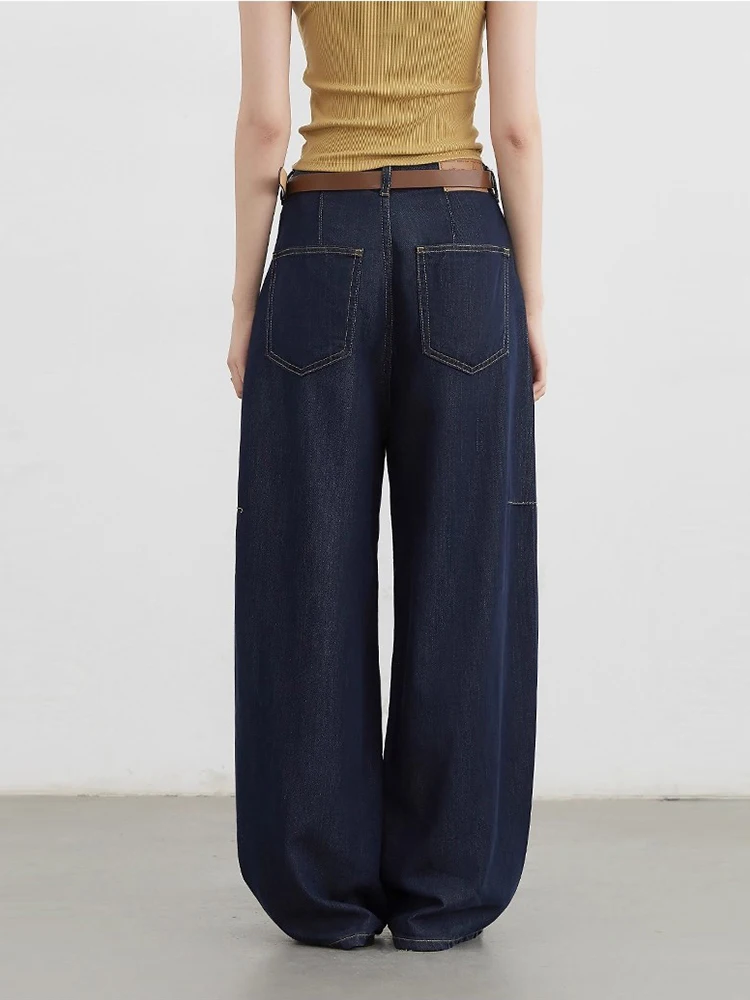 CHIC VEN Women's High Waist Wide Leg Denim Pants - Image 5