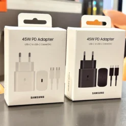 Samsung 45W Super Fast Charging PD Charger with 5A Type-C Cable for Efficient Device Charging