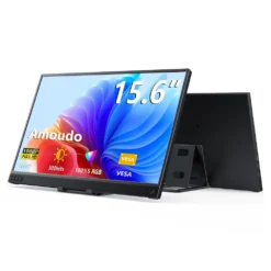 15.6-Inch Portable Monitor with 1920x1080P IPS Display for On-the-Go Professionals