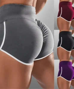 Women's Stretchy Low-Waist Gym Shorts - Casual Fitness and Yoga Wear