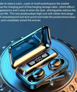 Alternative view of F9 Wireless Bluetooth Earphones - Waterproof TWS with Noise Reduction and LED Display