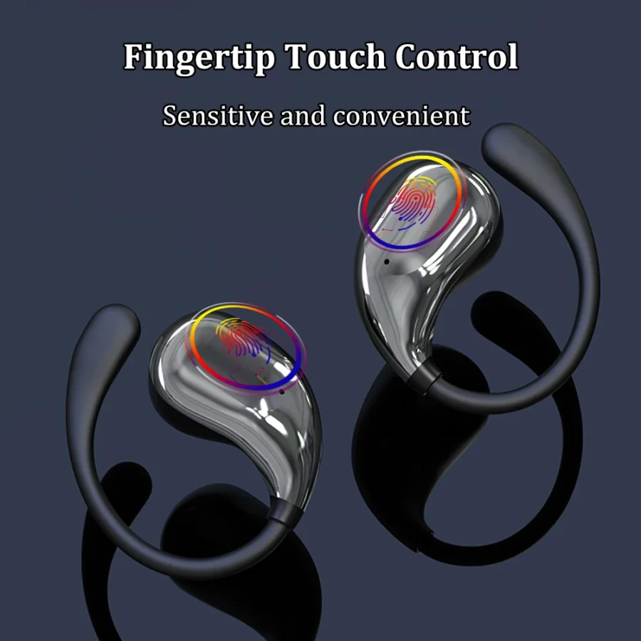 Wireless Ear Hook Headphones - Bluetooth 5.4, HiFi Stereo, Waterproof, with LED Display and Long Battery Life - Image 8