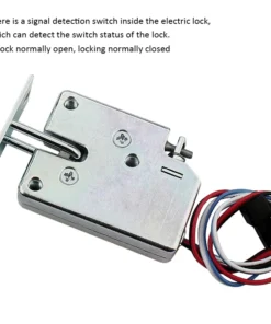 Alternative view of Electric Lock - Mini Solenoid Cabinet Drawer Lock, 5V/12V/24V