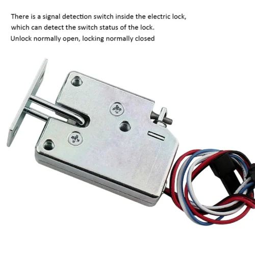 Alternative view of Electric Lock - Mini Solenoid Cabinet Drawer Lock, 5V/12V/24V