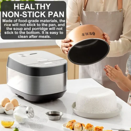 Alternative view of Midea 3L Multifunctional Rice Cooker – 605W Electric Cooker for Home Use