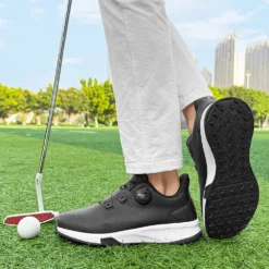 Alternative view of Men's and Women's Golf Shoes with Anti-Slip Design for Outdoor Training and Leisure Walking