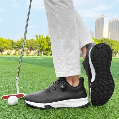 Alternative view of 2025 New Men's and Women's Golf Shoes Outdoor Professional Training Golf Nailless Anti Slip Leisure Walking Shoes