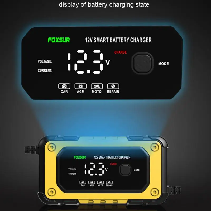 Portable Battery Jumper Starter Power Pack LCD Screen Powerful Engine Equipment 12V Device For Outdoor Roadside - Image 3