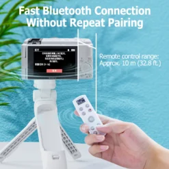 USB-C Wireless Shooting Grip Tripod with Remote Control for Vlogging