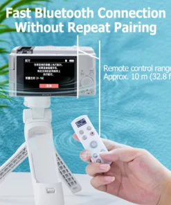 AODELAN USB-C Rechargeable Wireless Shooting Grip Tripod with Remote Control for Vlogging Zoom Focus Replace Sony GP-VPT2BT