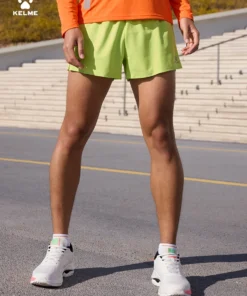 Alternative view of Kelme Men's Running Shorts Moisture Wicking Quick-drying Pants Marathon Training Shorts Outdoor Sports Woven Shorts