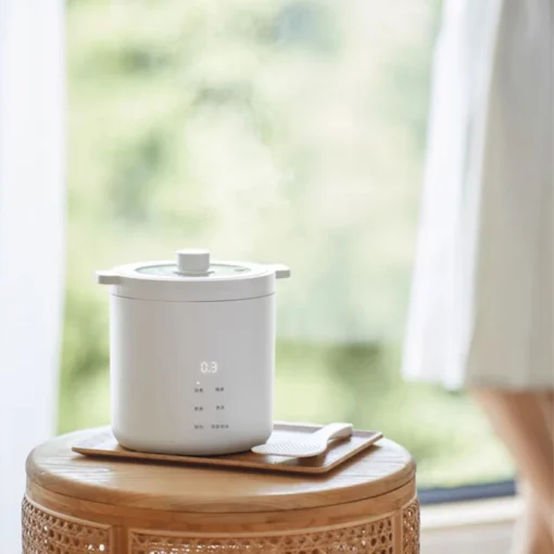 Olayks 1.2L Mini Electric Rice Cooker with Ceramic Glaze Liner for Quick Cooking - Image 6
