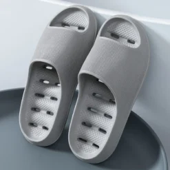 EVA Anti-Slip Quick-Drying Shower Slippers for Men - Summer Indoor Home Footwear