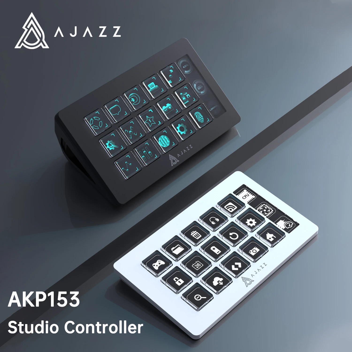 AJAZZ AKP153 Desktop Controller Steam Deck Desktop Intelligent Assistant Quick Mini Keyboard
