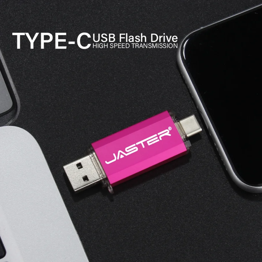 JASTER 2-in-1 OTG USB Flash Drive - 128GB, Type C & Micro USB - Image 4