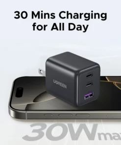 Alternative view of UGREEN 20W Mini GaN PD 3.0 USB-C Charger for iPhone and Samsung Devices