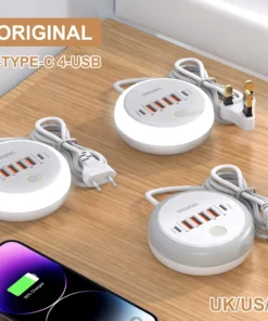 Alternative view of 50W 6-Port Fast Charging USB PD Charger for iPhone and Samsung