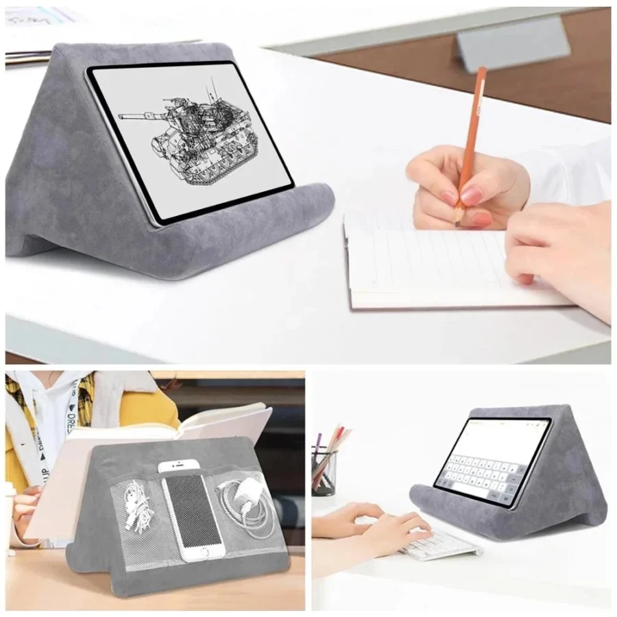 Sponge Pillow Tablet Holder - Multi-Angle Stand for iPad, Samsung, Huawei, and Xiaomi Mobile Phones - Image 2