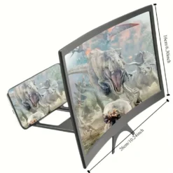 Alternative view of 3D HD Magnifier Screen Amplifier with Curved Design for 12-inch Phone Users