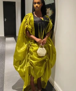 Alternative view of African Plus Size Dashiki Gown Set for Women - Wedding Party Kaftan Dresses