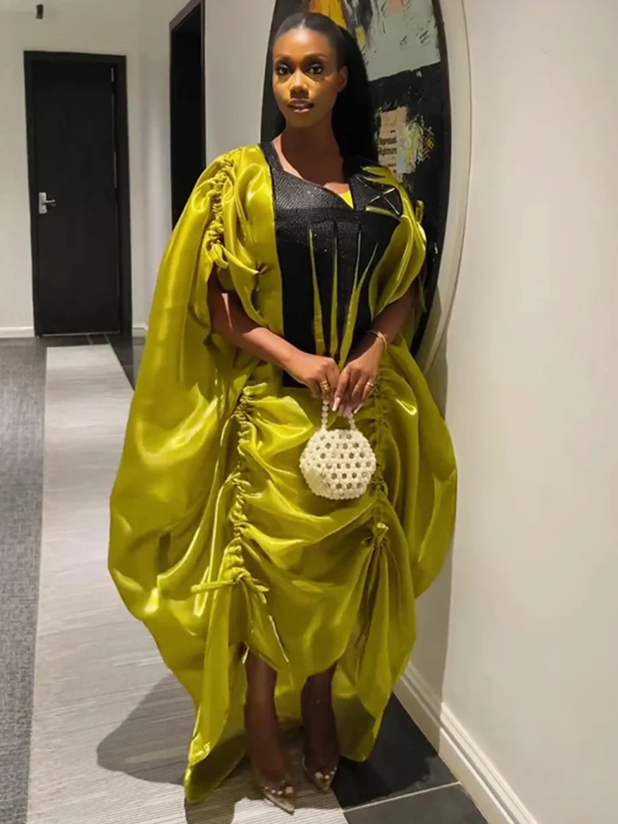 African Plus Size Dashiki Gown Set for Women - Wedding Party Kaftan Dresses - Image 2