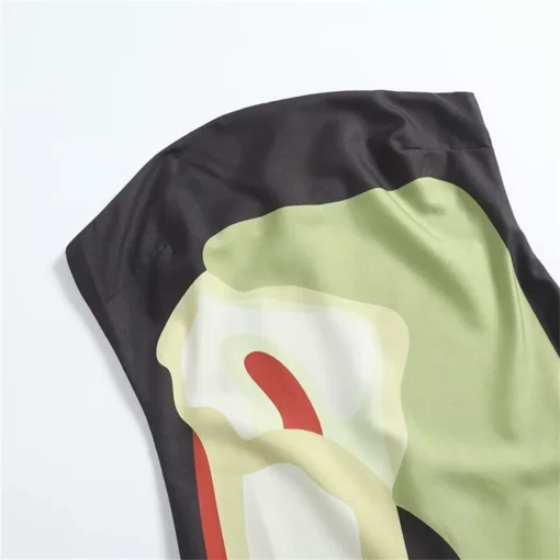 Printed Strapless Backless Long Dress with Off Shoulder Design for Summer Parties - Image 3