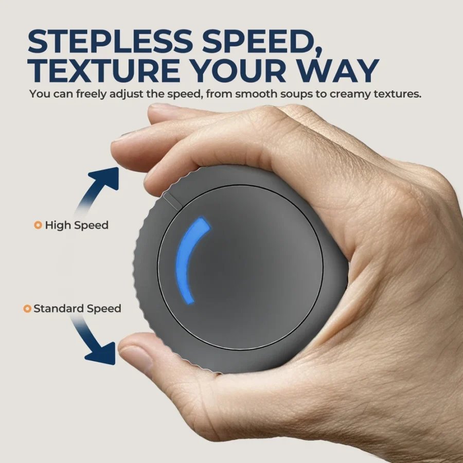 Powerful 1000W Stainless Steel Hand Blender with Mixing Beaker, Processor, and Whisk - Image 4