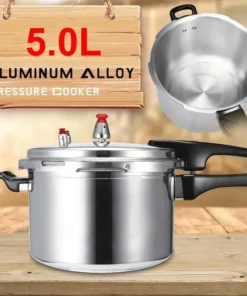 Aluminium Alloy Pressure Cooker - 3/4/5L, Gas Stove Compatible, Energy-Saving, Safe for Outdoor Cooking