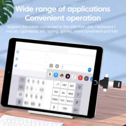 Alternative view of OTG Adapter 3 in 1 USB 3.0 Converter for Micro USB, Type C, and Lightning for iPhone, Xiaomi, and Samsung
