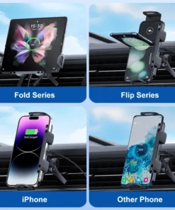 Alternative view of Samsung Wireless Car Charger - Dual Coil Fast Charging Air Vent Holder for Galaxy Z Fold and Flip Series