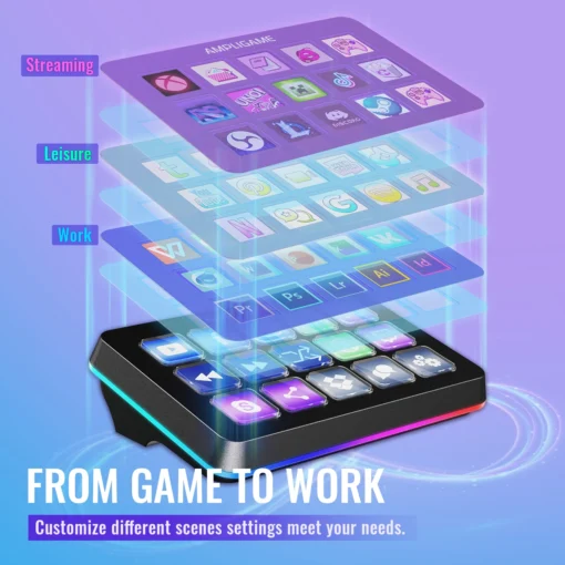 FIFINE D6 Mini Keyboard with 15 Customizable Macro Buttons for OBS, Twitch, YouTube, and VK Users - Image 6