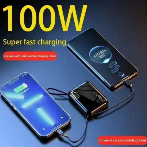 50000mAh Portable Power Bank with PD 100W Fast Charging for iPhone, Xiaomi, Samsung - Image 5