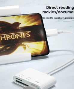 Alternative view of OTG Adapter Type C Plug TF/SD Card Reader For Xiaomi Oneplus iPhone OPPO POCO Cell phone Accessories 3 in 1 USB C to A Connector