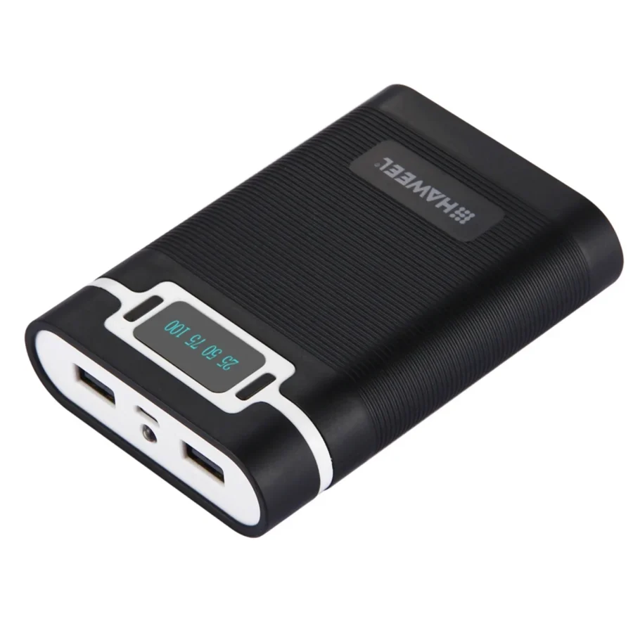 HAWEEL 10000mAh Power Bank Shell Box with 2 USB Outputs for Smartphones - Image 3