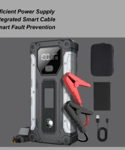 Car Jump Starter 12V Power Booster Battery Booster Pack For Car Automotive Vehicle SUV RV Truck Smartphone Laptop