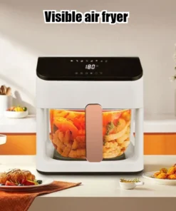 Alternative view of Intelligent Touch-Controlled Glass Air Fryer - Simple Operation, Even Heating