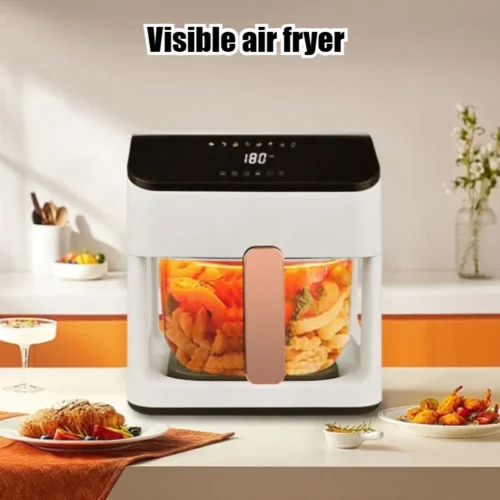 Alternative view of Intelligent Touch-Controlled Glass Air Fryer - Simple Operation, Even Heating