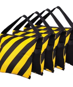 New Weight bag Yellow and Black Sandbags Heavy Duty Sand Bag Photography Background Backdrop Stand Photo Studio Boom Arm Tripod