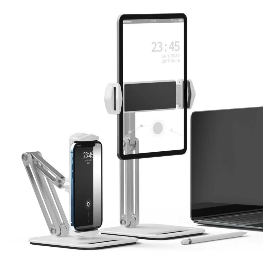 Artpowers Metal Magnetic Tablet Holder for Desk - Compatible with iPad Pro, Xiaomi, Samsung, and Huawei Tablets - Image 5