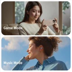 Alternative view of Wireless Bluetooth Earclip Headphones with LED Display for Gaming and Multimedia Use