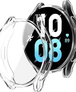 Watch Case for Samsung Galaxy Watch 4/5/6/7 40mm 44mm Screen Protector TPU All-Around Bumper Protective Cover ，Easy to install