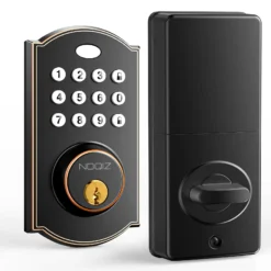 Electronic Keyless Entry Door Lock with Waterproof Keypad for Home Security