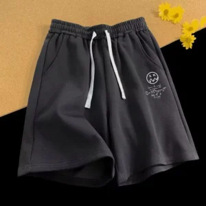 Oversized Sports Shorts for Men with Wide Leg Design - Thin and Casual - black, M